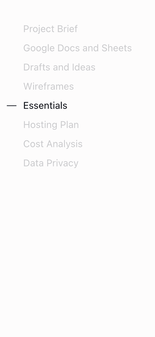 Planning Feature Left